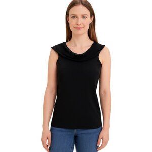 Quest-Ce Que C'est? Large Sleeveless Black Tank Top